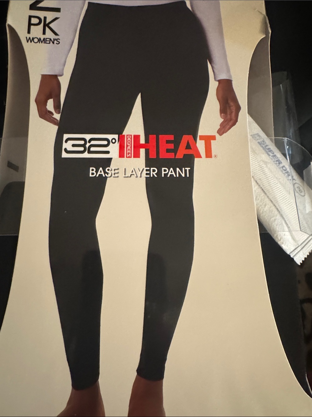 32 Degrees Women's Black Heat Base Layer Leggings